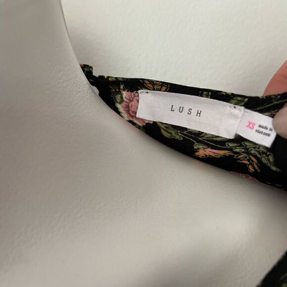 Lush Floral Ruffle Bell Sleeve Peasant Top - Picture 7 of 7